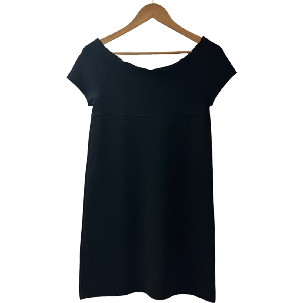 ZARA KNIT Mini DRESS SIZE Medium Black Stretch Classic Career Night Out Wedding